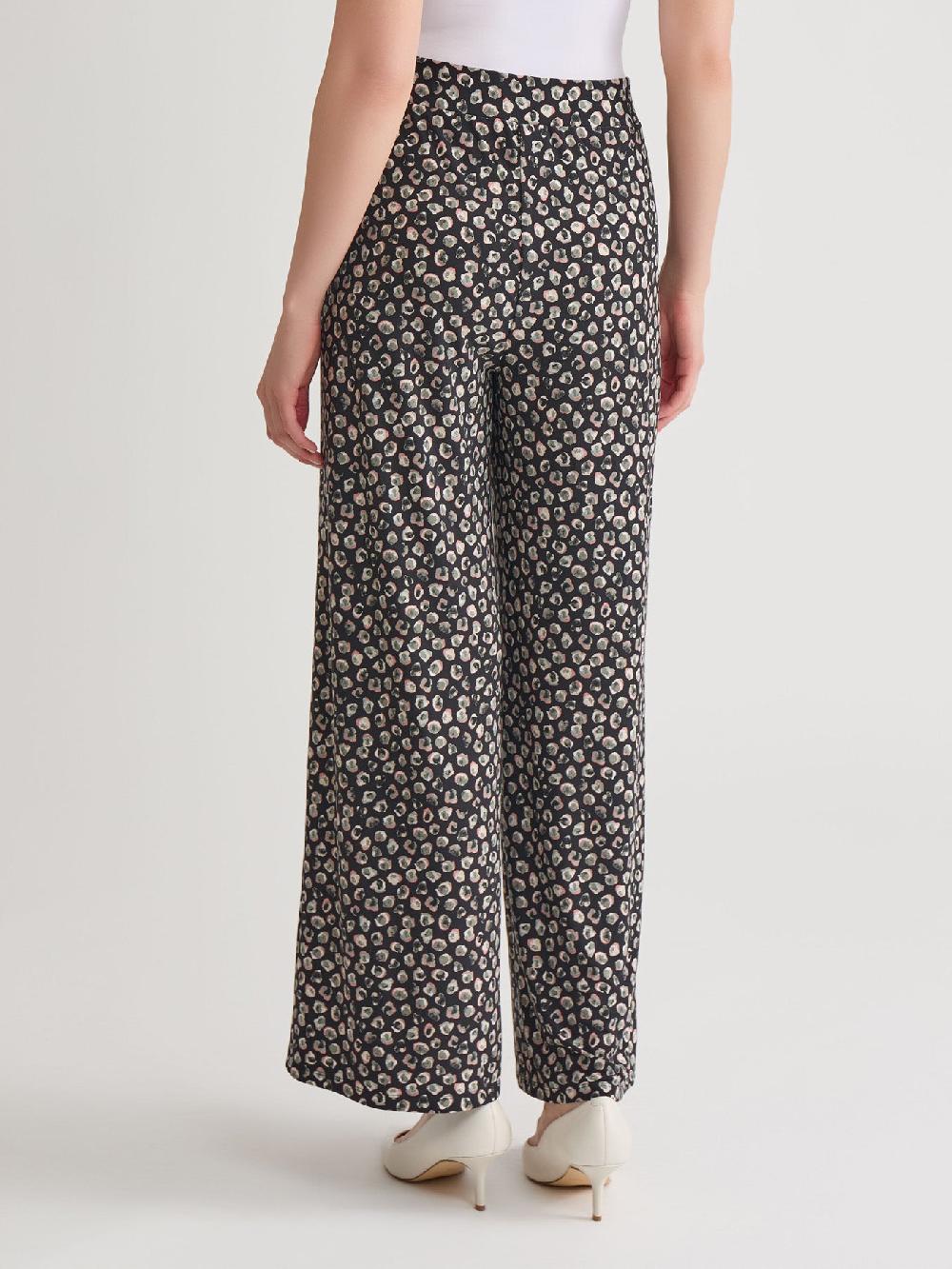 Kasper Wide Leg Pants Printed Everyday Knit