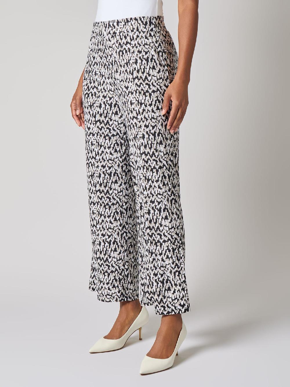 Kasper Wide Leg Pants Printed Everyday Knit