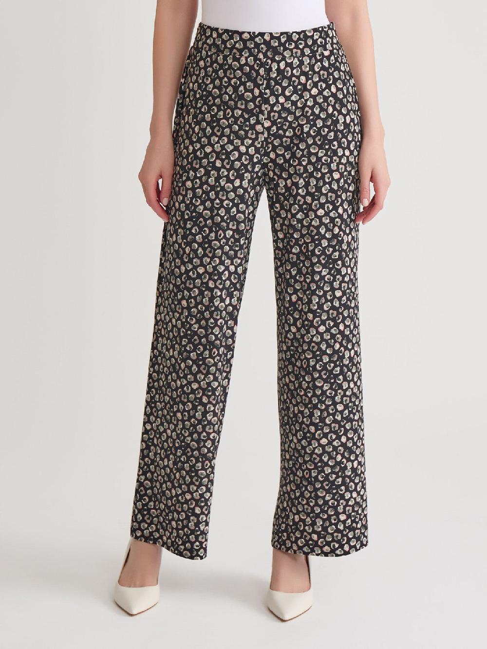 kasper Wide Leg Pants Printed Everyday Knit