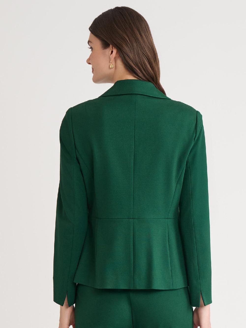 Kasper Petite One Button Jacket Iconic Stretch Crepe