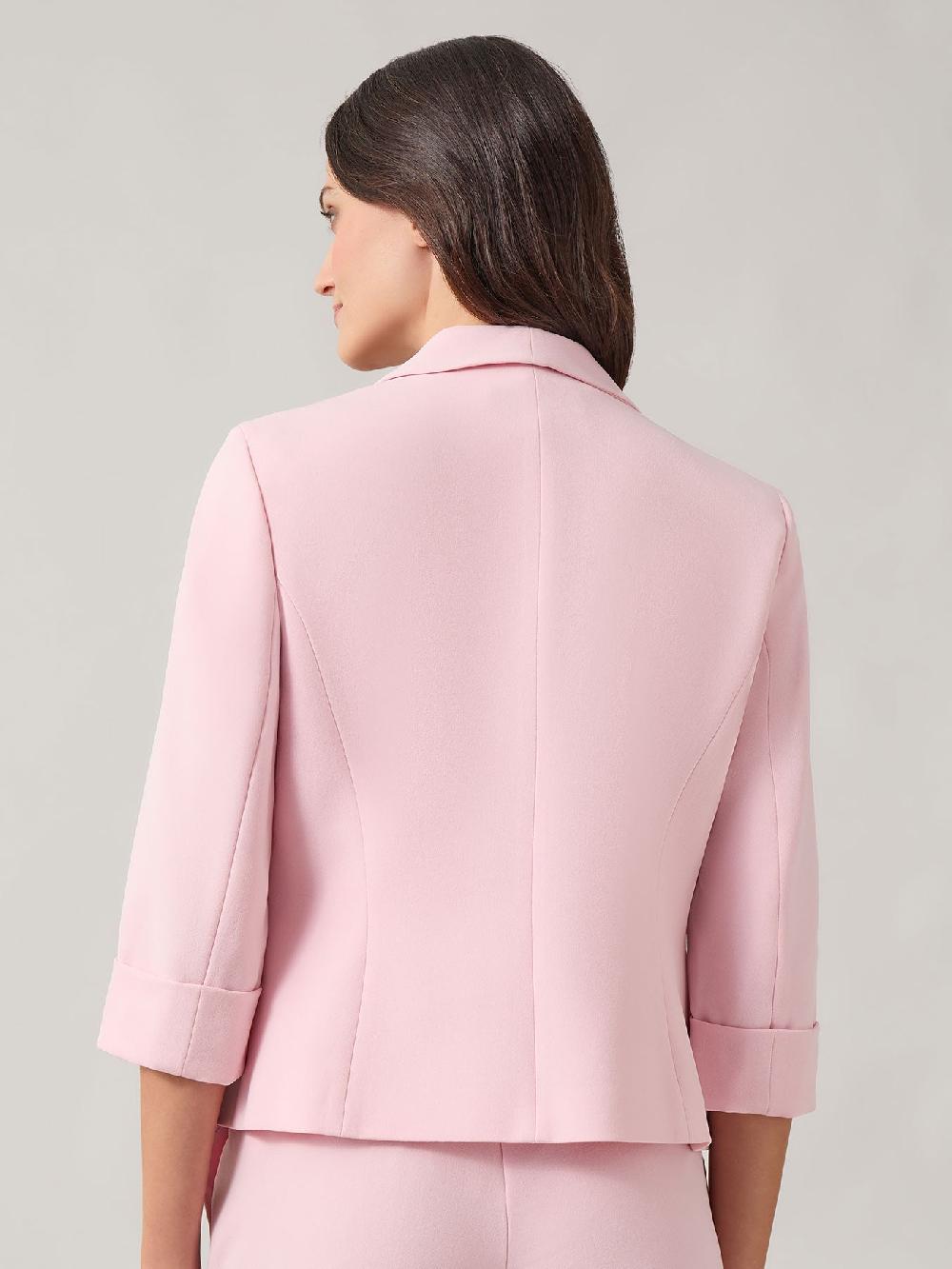 Kasper Petite Shawl Collar Jacket Iconic Stretch Crepe