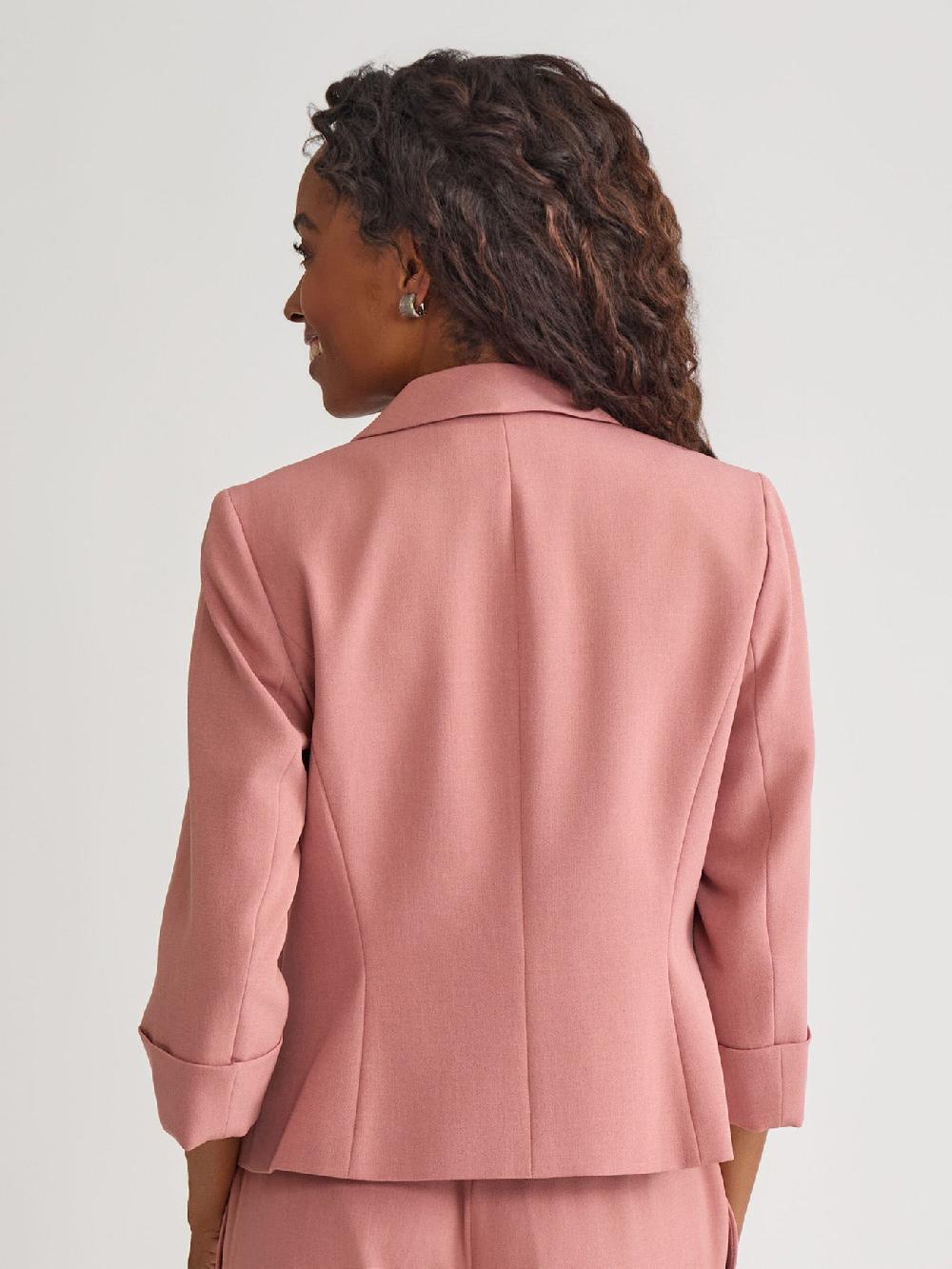 Kasper Petite Shawl Collar Jacket Iconic Stretch Crepe