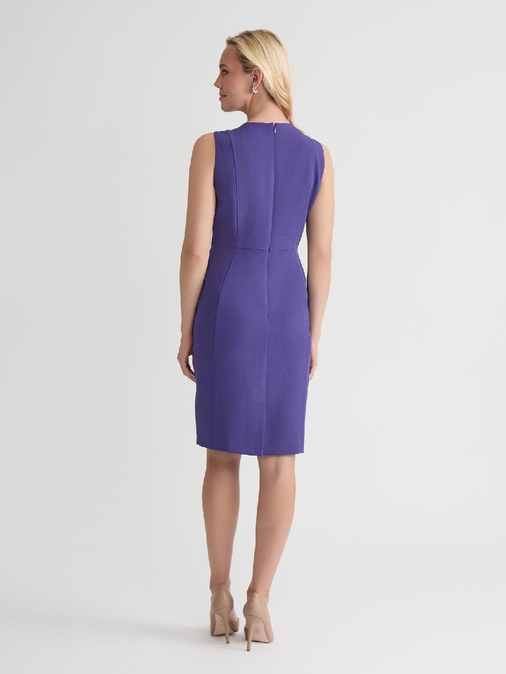 Kasper Plus Princess Seam Sheath Dress Iconic Stretch Crepe