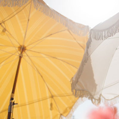 Kassatex Business & Pleasure Co. The Premium Beach Umbrella - Lauren's Navy Stripe