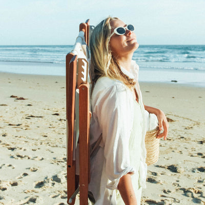 Kassatex Business & Pleasure Co. The Tommy Chair - Antique White