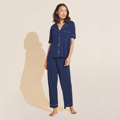 kassatex Eberjey Gisele Short Sleeve and Pant PJ Set