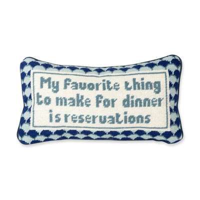 Kassatex Furbish Studio Reservations Needlepoint Pillow