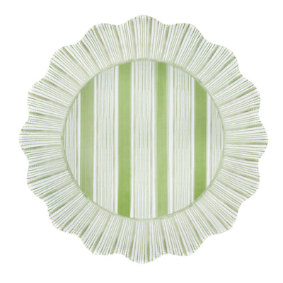 kassatex Juliska Cabana Stripe Melamine Dinner Plate Set of 4