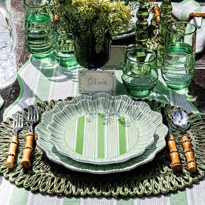 Kassatex Juliska Cabana Stripe Melamine Salad Plate Set Of 4
