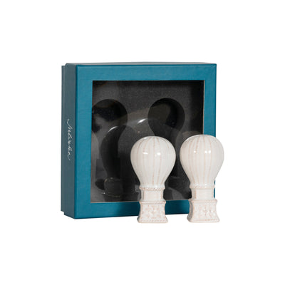 Kassatex Juliska L'Amour Toujours Hot Air Balloon Salt And Pepper Shakers