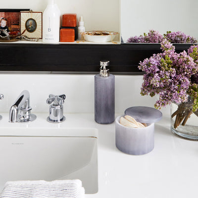 Kassatex Alabaster Grey Cotton Jar