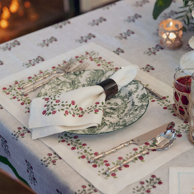 Kassatex Art-chives Rose Bush Placemat Set Of 4