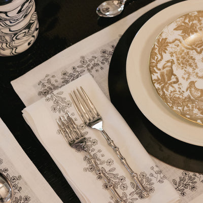 Kassatex Art-chives Rose Bush Placemat Set Of 4