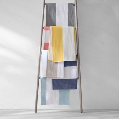 kassatex Block Stripe Fouta Beach Towels