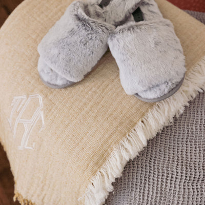 Kassatex Brentwood Cotton-Wool Throw