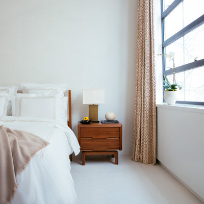 Kassatex Catena Embroidered Percale Duvet