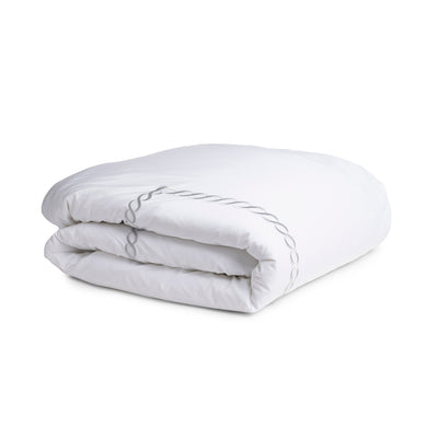 Kassatex Catena Embroidered Percale Duvet