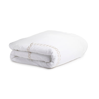 Kassatex Catena Embroidered Percale Duvet