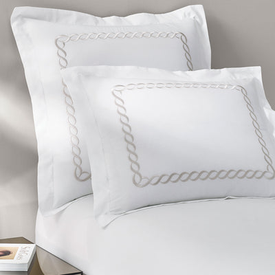 kassatex Catena Embroidered Percale Shams