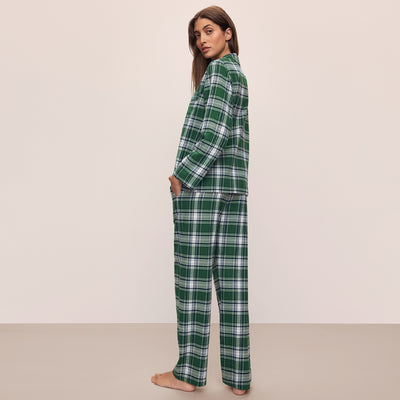 Kassatex Eberjey Flannel Long PJ Set