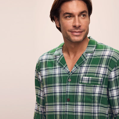 Kassatex Eberjey Men’s Flannel Long PJ Set