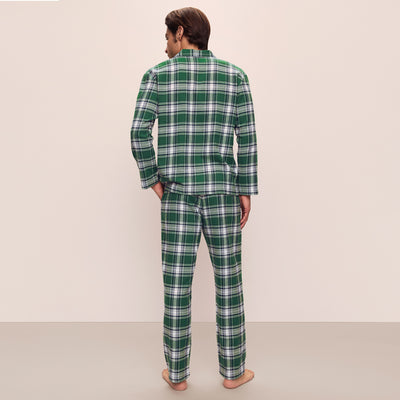 Kassatex Eberjey Men’s Flannel Long PJ Set