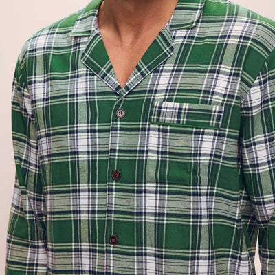 Kassatex Eberjey Men’s Flannel Long PJ Set