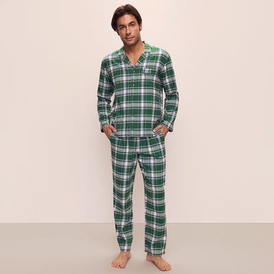 kassatex Eberjey Men’s Flannel Long PJ Set