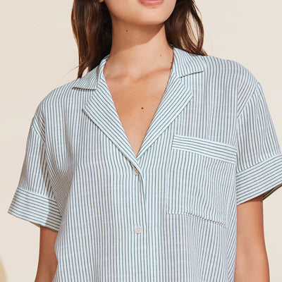 Kassatex Eberjey Nautico Shortie Short PJ Set