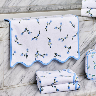 Kassatex Floral Scallop Bath Mat