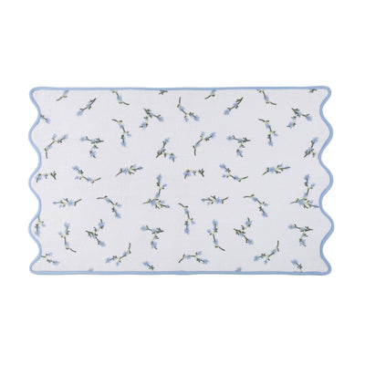 kassatex Floral Scallop Bath Mat