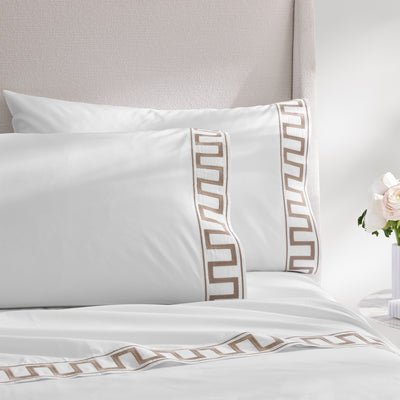 kassatex Greek Key Sheet Set