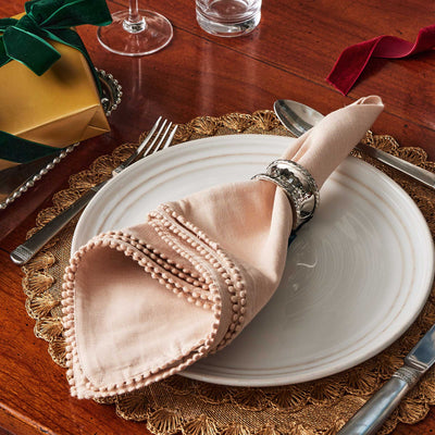 Kassatex Juliska Berry Trim Napkin Set Of 4