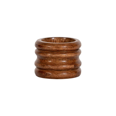 Kassatex Juliska Bilbao Wood Napkin Ring Set Of 4