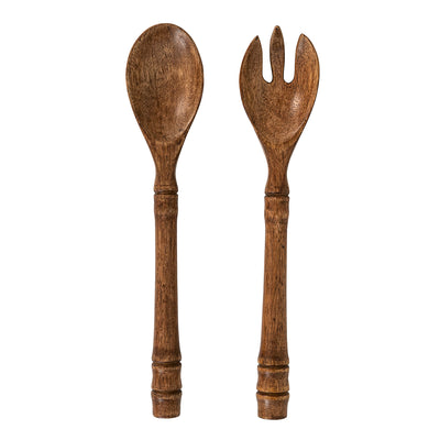 kassatex Juliska Bilbao Wood Salad Servers
