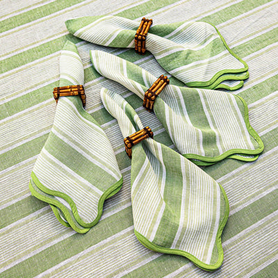 Kassatex Juliska Cabana Stripe Napkins Set Of 4