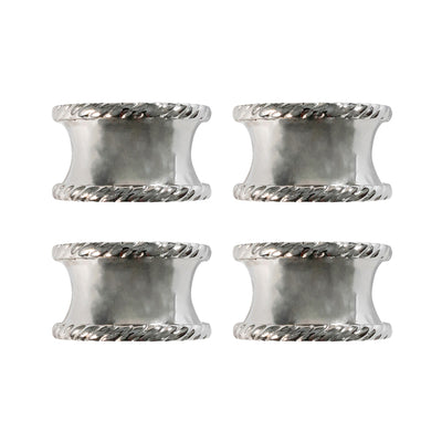 kassatex Juliska Graham Napkin Ring Set of 4