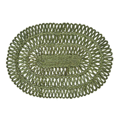 kassatex Juliska Straw Loop Oval Placemat