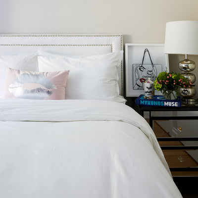 Kassatex Lorimer Washed Percale Duvet