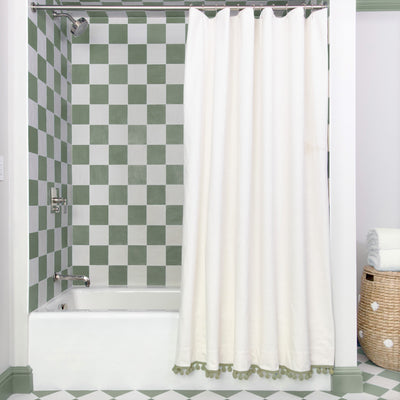 kassatex Pepper Home Flour Shower Curtain