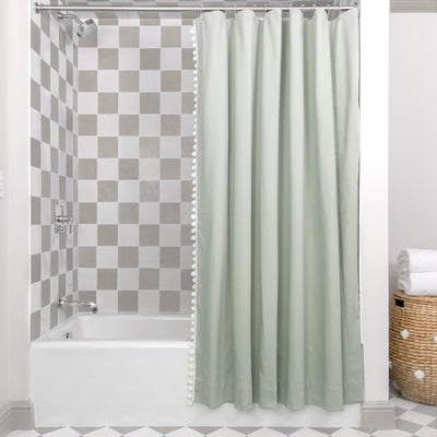 kassatex Pepper Home Sage Shower Curtain
