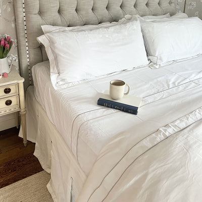 Kassatex Salerno Embroidered Percale Duvet