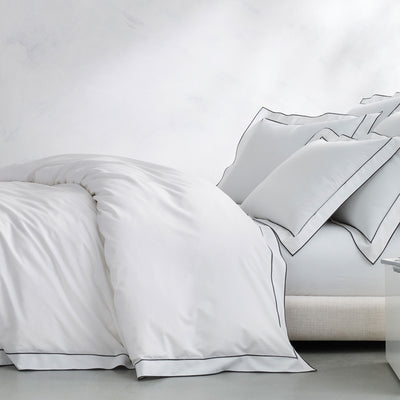 kassatex Salerno Embroidered Percale Duvet
