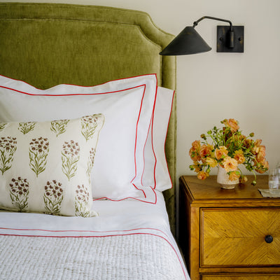 Kassatex Salerno Embroidered Percale Shams