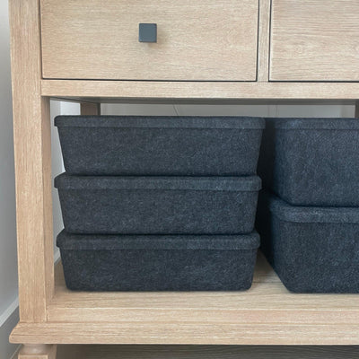 Kassatex SortJoy The Sculpted Bin - Long With Lid