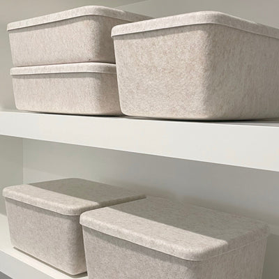 Kassatex SortJoy The Sculpted Bin - Wide With Lid