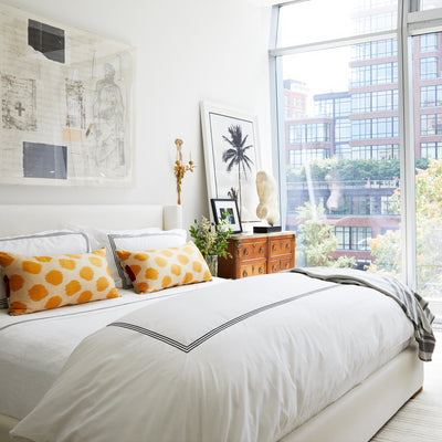 Kassatex Strada Embroidered Percale Duvet