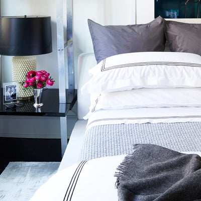 Kassatex Strada Embroidered Percale Shams