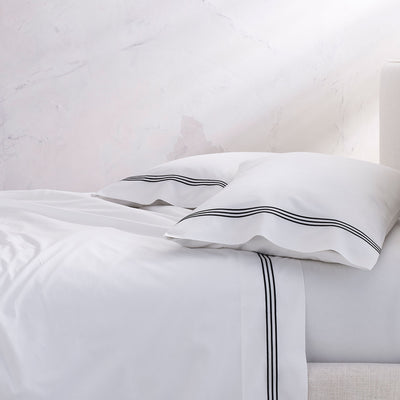 Kassatex Strada Embroidered Percale Sheet Set