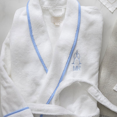 Kassatex Turkish Cotton Piped Robe